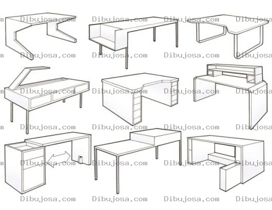 Dibujo para colorear Escritorios De Oficina Para Colorear