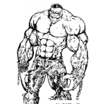 Dibujo para colorear Colorear A Hulk Encadenado Dibujo De Hulck Julk Holk Jolc Musculoso Furioso Y Con Cadenas En Sus Manos Para Pintar Y Colorear