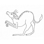 Dibujo para colorear Canguro Amaestrado Para Pintar Y Colorear Cangurito Sumiso