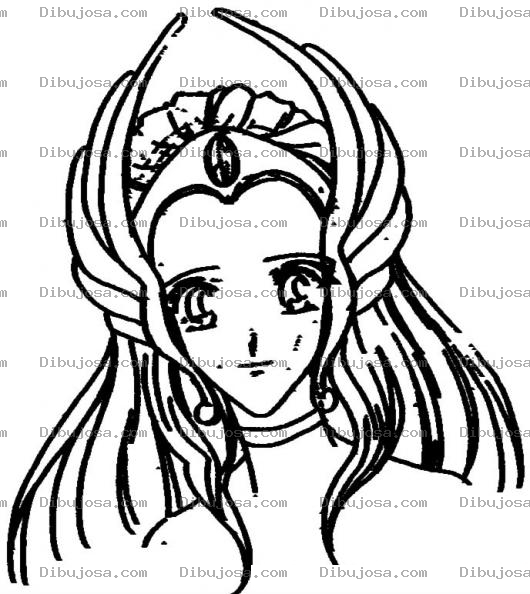 Dibujo para colorear Cara De Shera Para Pintar Y Colorear Dibujo De She-ra Shira Chira