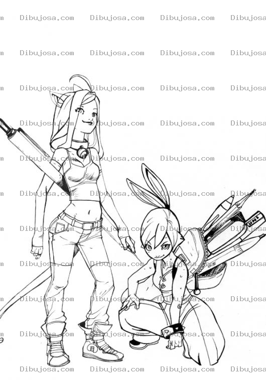 Dibujo para colorear Dibujo De Dos Arquitectas Bonitas Para Pintar Y Colorear