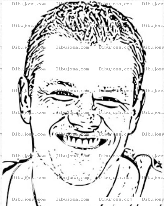 Dibujo para colorear Matt Damon coloring page
