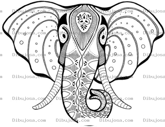 Dibujo para colorear Dibujo De Lefante Hare Krishna Para Pintar Y Colorear