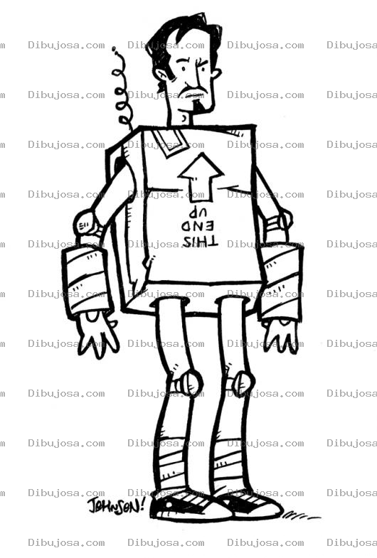 Dibujo para colorear Dibujo De Ironman Como Robot Chatarra Para Pintar Y Colorear