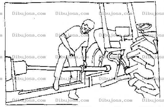 Dibujo para colorear Tecnico De Tractores Para Pintar Y Colorear
