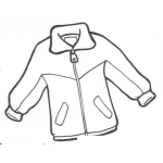 Dibujo para colorear Dibujo De Una Chumpa Con Ziper Para Pintar Y Colorear