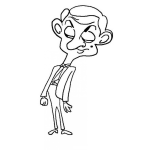 Dibujo para colorear Colorear A Mister Bean Dibujo De Mister Bin Para Pintar Y Colorear Mrbin Isterbin Mrbean Misterbean
