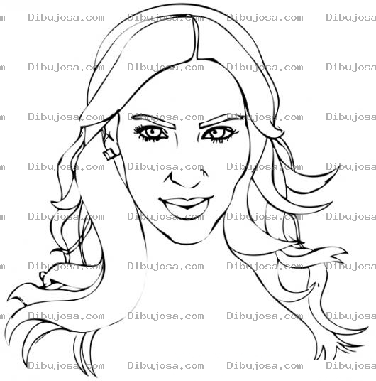 Dibujo para colorear Kimkardashian Dibujo De Kim Kardashian Para Pintar Y Colorear A Kardashiankim