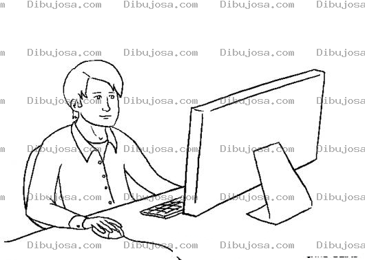 Dibujo para colorear Programador De Apps En Mac Para Colorear