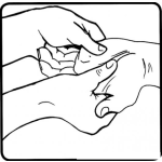 Dibujo para colorear Masaje De Manos Para Pintar Y Colorear
