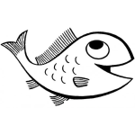 Dibujo para colorear Colorear Pescado