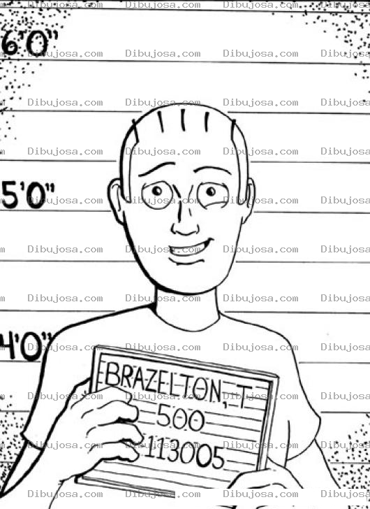 Dibujo para colorear Dibujo De Preso Fichado Para Pintar Y Colorear