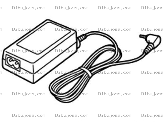 Dibujo para colorear Cargador De Laptop Para Colorear