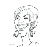 Dibujo para colorear Dibujo De Mujer Sonriendo Para Colorear