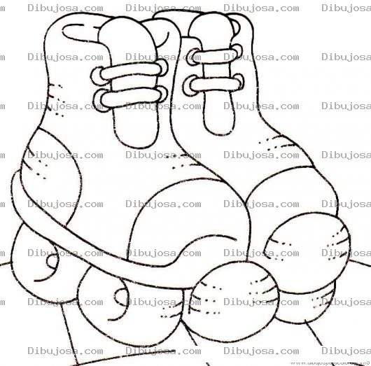 Dibujo para colorear Colorear Patines