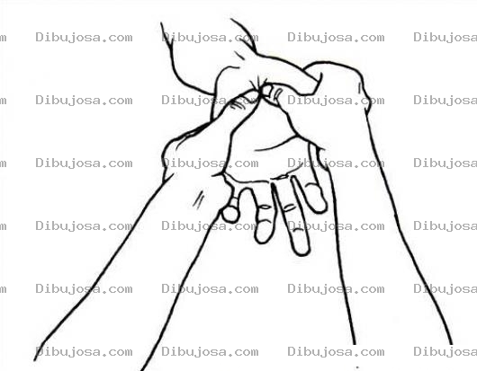 Dibujo para colorear Como Hacer Un Masaje En La Palma De La Mano Para Colorear