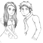 Dibujo para colorear Colorear Novios Estudiantes Para Pintar Alumnos Enamorados