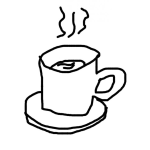 Dibujo para colorear Tasa De Cafe Caliente Para Colorear