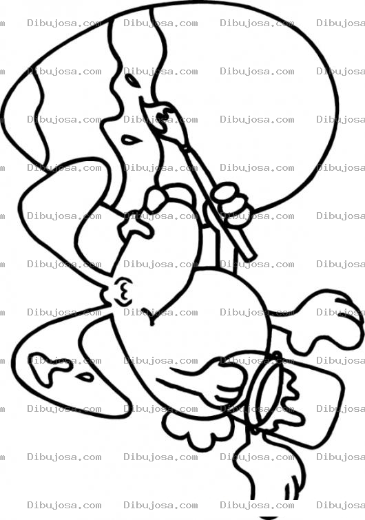 Dibujo para colorear Conejo Pascuero Pintango Un Huevo De Pascuas Para Pintar Y Colorear