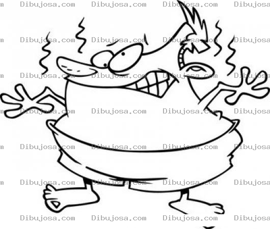 Dibujo para colorear Gordo Hediondo Para Colorear