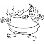 Dibujo para colorear Gordo Hediondo Para Colorear