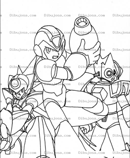Dibujo para colorear Colorear Megaman