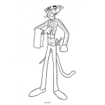Dibujo para colorear Pantera Rosa Torera Dibujo De Pantera Rosa Como Matador De Toros Para Pintar Y Colorear
