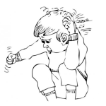 Dibujo para colorear Dibujo De Nino Enojado Para Colorear
