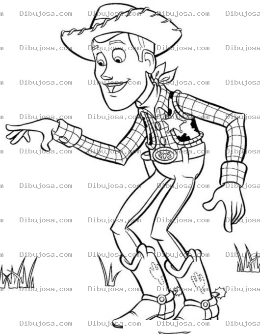 Dibujo para colorear Dibujo Del Vaquero De Toystory Para Colorear