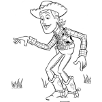 Dibujo para colorear Dibujo Del Vaquero De Toystory Para Colorear
