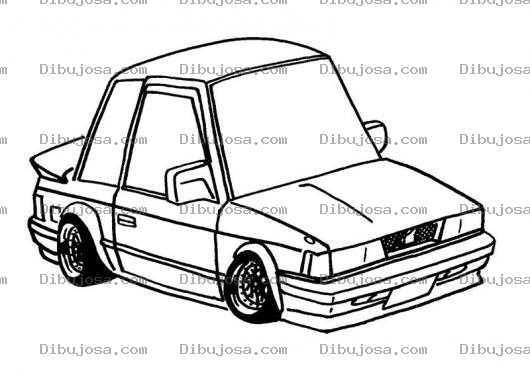 Dibujo para colorear Nissan Sentra Dibujo De Cacharrito Para Pintar Y Colorear Nissan Sunny