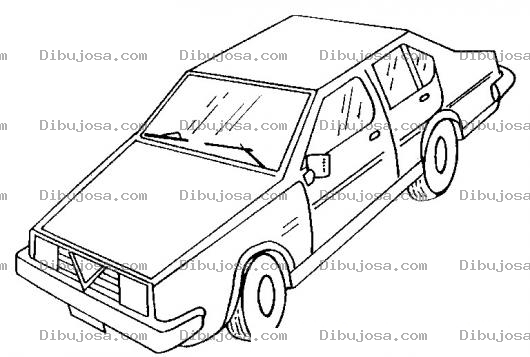 Dibujo para colorear Automovil Viejo Para Pintar Y Colorear
