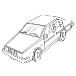 Dibujo para colorear Automovil Viejo Para Pintar Y Colorear