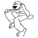 Dibujo para colorear Perro Con Cuerpo De Hombre Para Pintar Y Colorear Perrohombre Hombreperro
