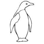 Dibujo para colorear Colorear Pinguino
