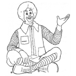 Dibujo para colorear Ronaldmacdonald Dibujo De Ronal Macdonald Para Pintar Y Colorear Payaso De Macdonalds