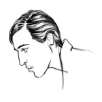 Dibujo para colorear Perfil De Hombre Para Pintar Y Colorear