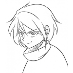 Dibujo para colorear Colorear Chica Malvada