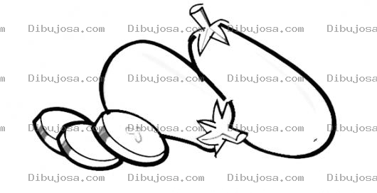 Dibujo para colorear Colorear Berenjenas Moradas