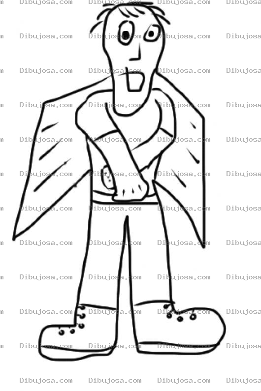 Dibujo para colorear Colorear Hombre Con Alas De Hierro Para Pintar Hombre Volador Hublot