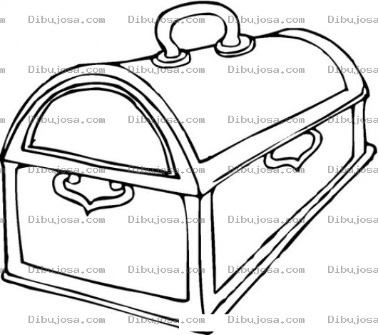 Dibujo para colorear Cofre De Tesoro Para Colorear