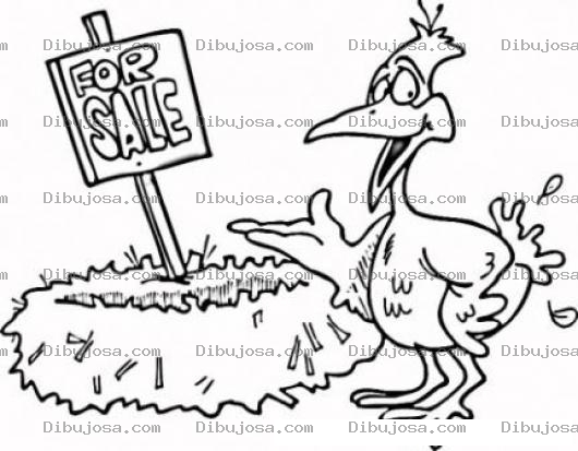 Dibujo para colorear Nido En Venta Dibujo De Gallina Ponedora Vendiendo Su Nido De Paja Para Pintar Y Colorear