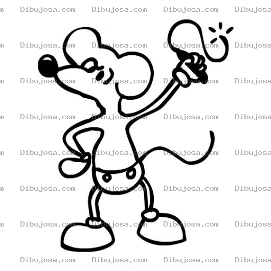 Dibujo para colorear Raton Terrorista Dibujo De Un Raton Con Un Petardo Para Pintar Y Colorear Ratoncito Con Cuete