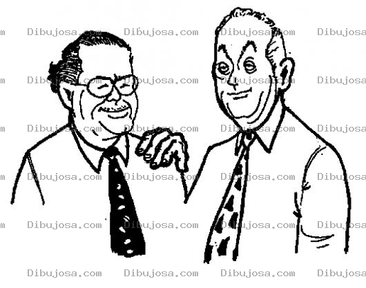 Dibujo para colorear Viejos Socios Para Pintar Y Colorear