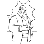 Dibujo para colorear Dibujo Del Siervo Malo De La Parabola De Los Talentos Para Pintar Y Colorear