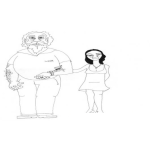 Dibujo para colorear Dibujo De Viejito Enamorado Con Su Pareja Para Pintar Y Colorear
