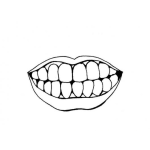 Dibujo para colorear Colorear Boca con Dientes