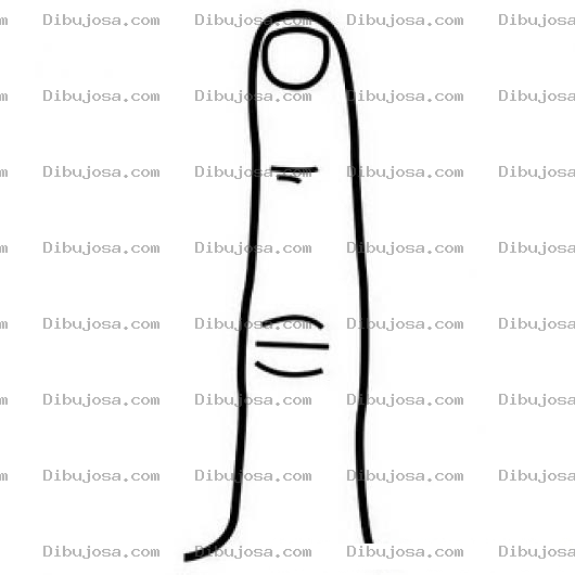 Dibujo para colorear Colorear dedo indice