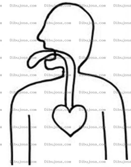 Dibujo para colorear De Las Bondades Del Corazon Habla La Boca Para Pintar Y Colorear