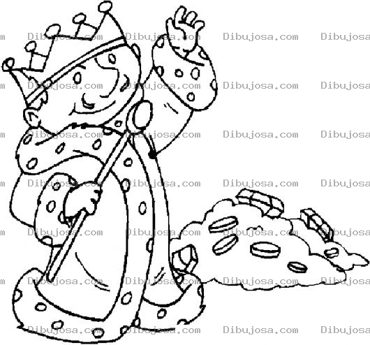 Dibujo para colorear Rey Chaparro Dibujo De Un Rey Enanito Para Pintar Y Colorear